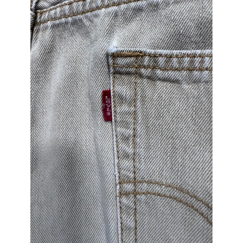 Levi's 505‎ Regular Fit Jeans Mens 36x30 Khaki Tan Wash Straight Leg vintage Y2K